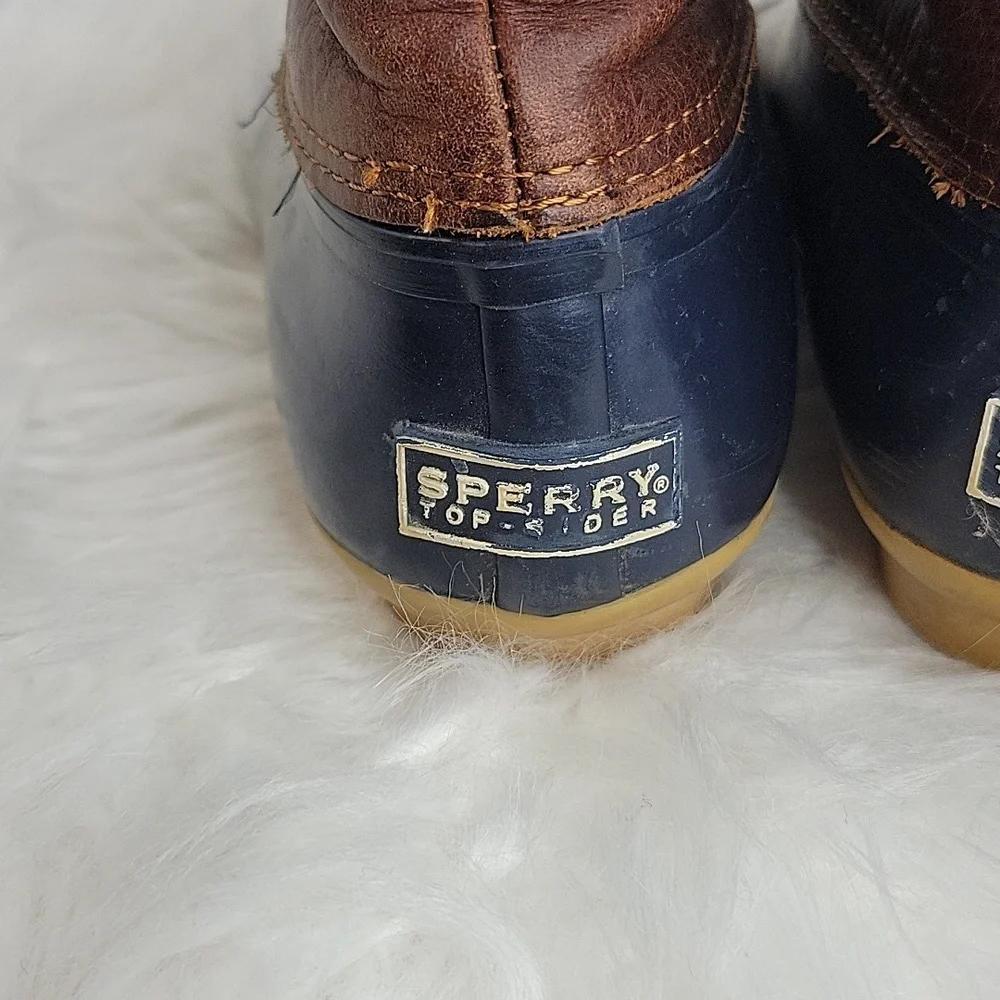 SPERRY TOPSIDER Duck Boots With Side Zipper Women's‎ Size 7